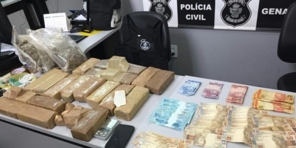5ª DRPC prende 2 pessoas com drogas,dinheiro e balança de precisão
