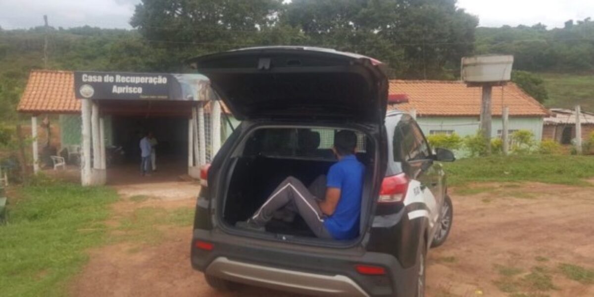Foragido da Justiça é localizado e preso em Casa de Recuperação de Caiapônia
