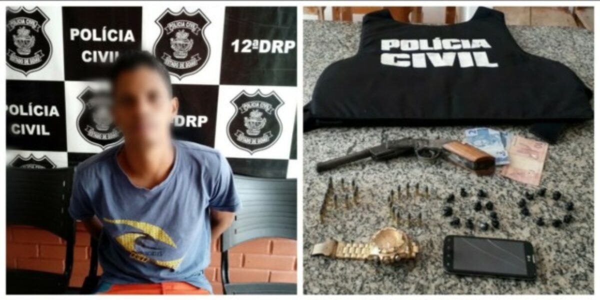 Genarc de Porangatu efetua prisão de traficante quando ele vendia drogas