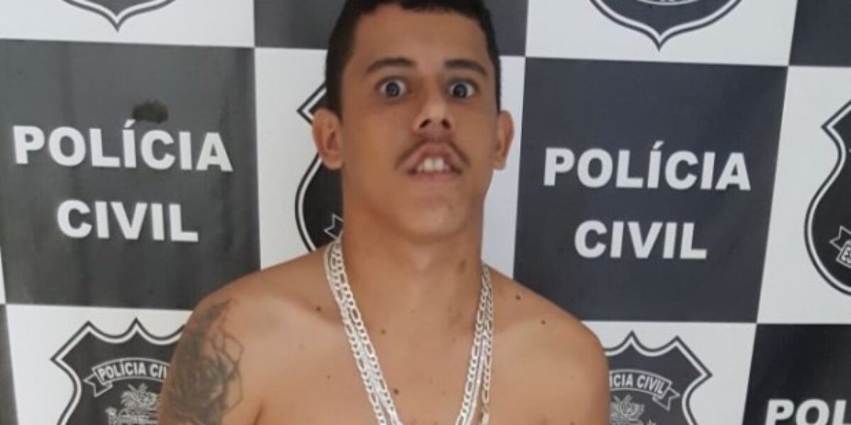 PC de Goianésia prende suspeito de envolvimento com homicídios, tráfico e outros crimes