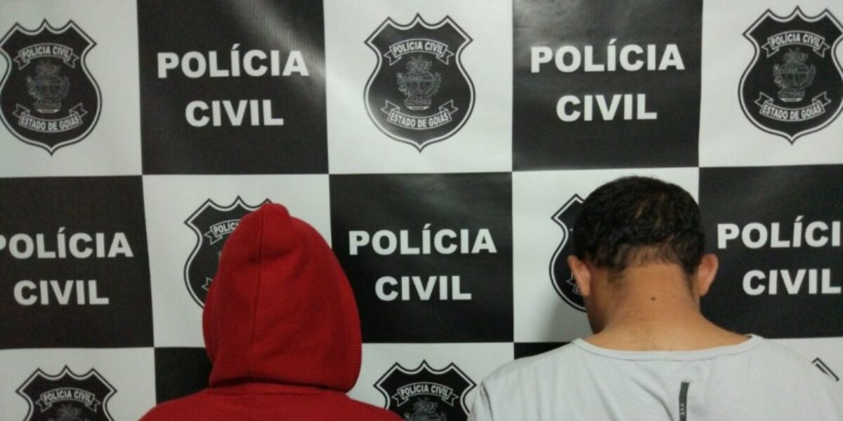 Polícia Civil de Goianira prende casal suspeito de homicídio em Caturaí