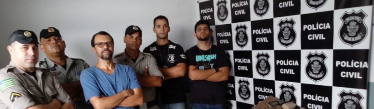 Policiais de Uruana prendem traficante com quase 400 quilos de drogas