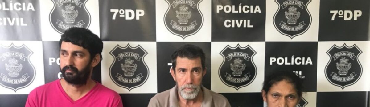 Equipe da 7ª DP de Goiânia prende trio que vendia propriedades alheias