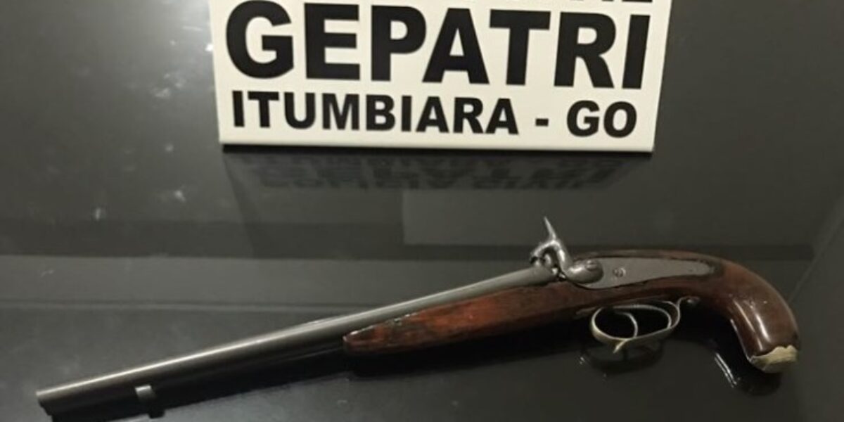 Gepatri Itumbiara apreende duas armas de fogo