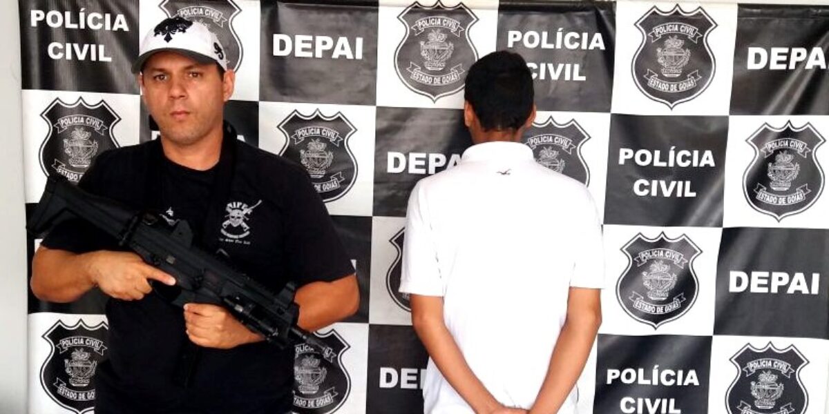 PC apreende menor pela prática de roubo e tráfico de drogas em Luziânia.