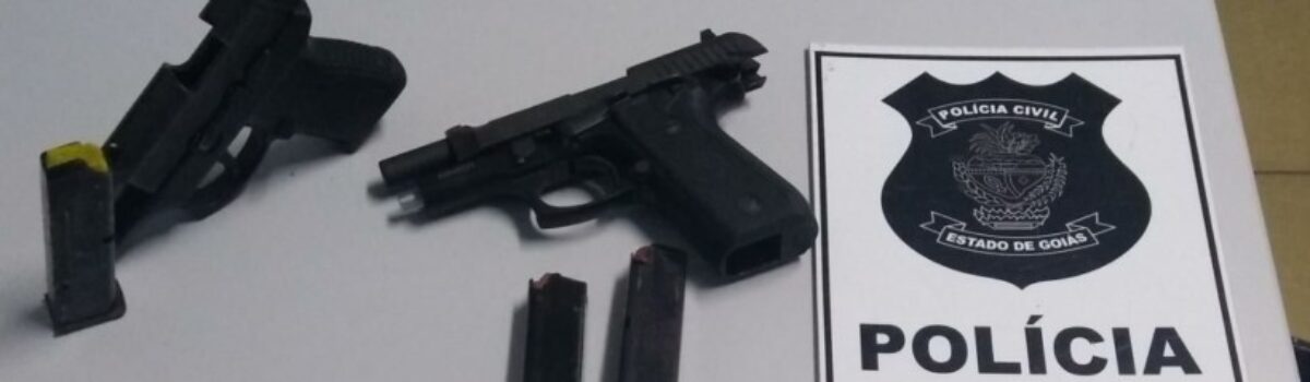 Polícia Civil de Morrinhos apreende armas de facção criminosa