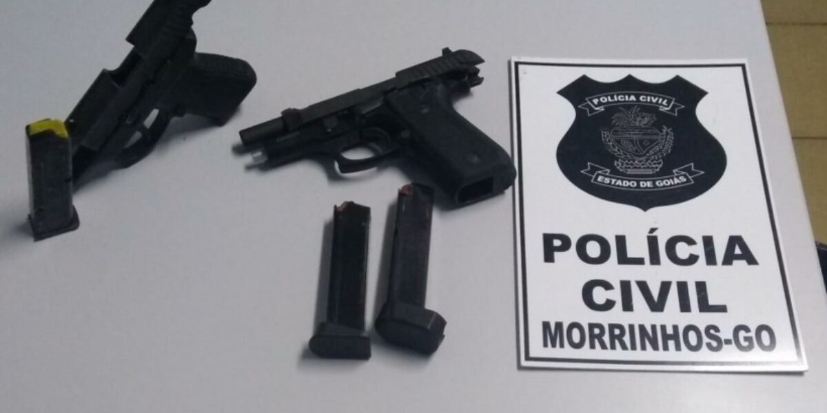 Polícia Civil de Morrinhos apreende armas de facção criminosa