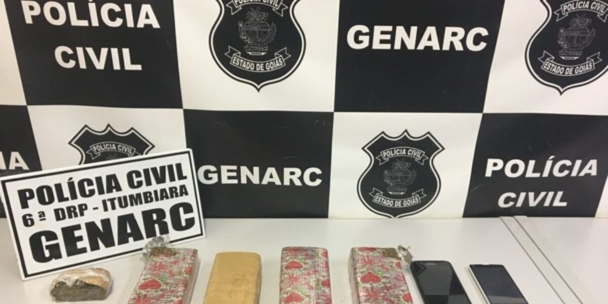 Três pessoas são presas em Itumbiara suspeitas de tráfico e associação ao tráfico