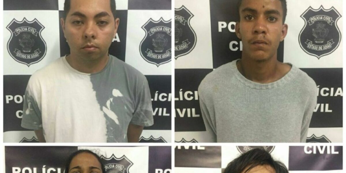 Quatro pessoas são presas suspeitas por tráfico de drogas em Damolândia