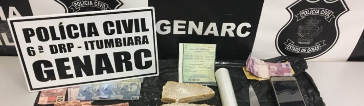 GENARC Itumbiara prende em flagrante dois traficantes de drogas