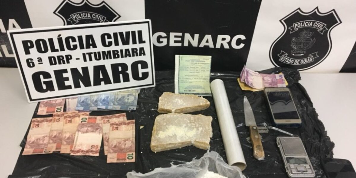 GENARC Itumbiara prende em flagrante dois traficantes de drogas