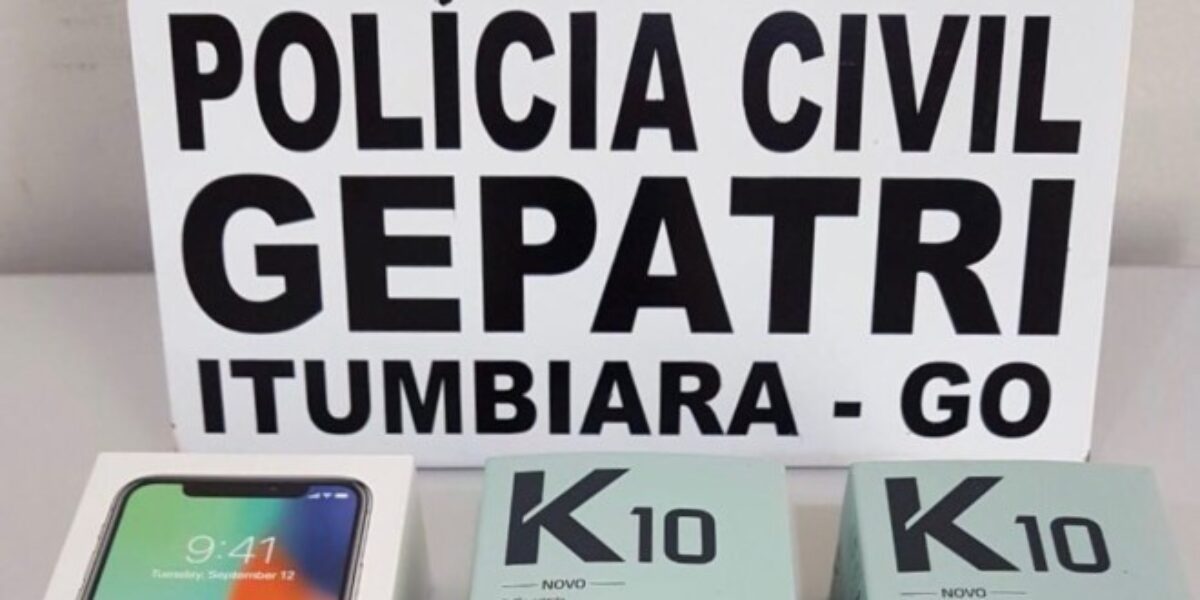 Gepatri Itumbiara prende suspeitos de receptação e recupera objetos
