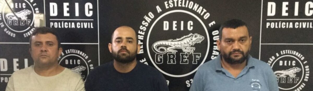 Trio é autuado por uso de documento falso, tentativa de estelionato, receptação e associação criminosa