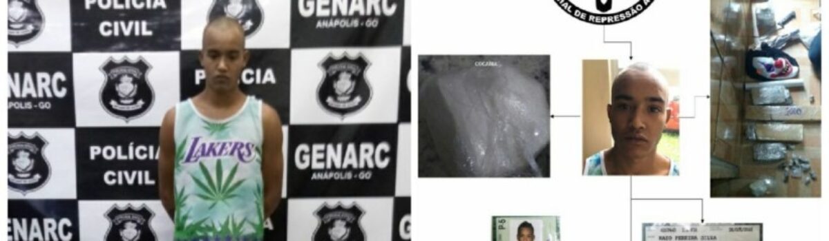 GENARC Anápolis prende suspeito de tráfico de drogas