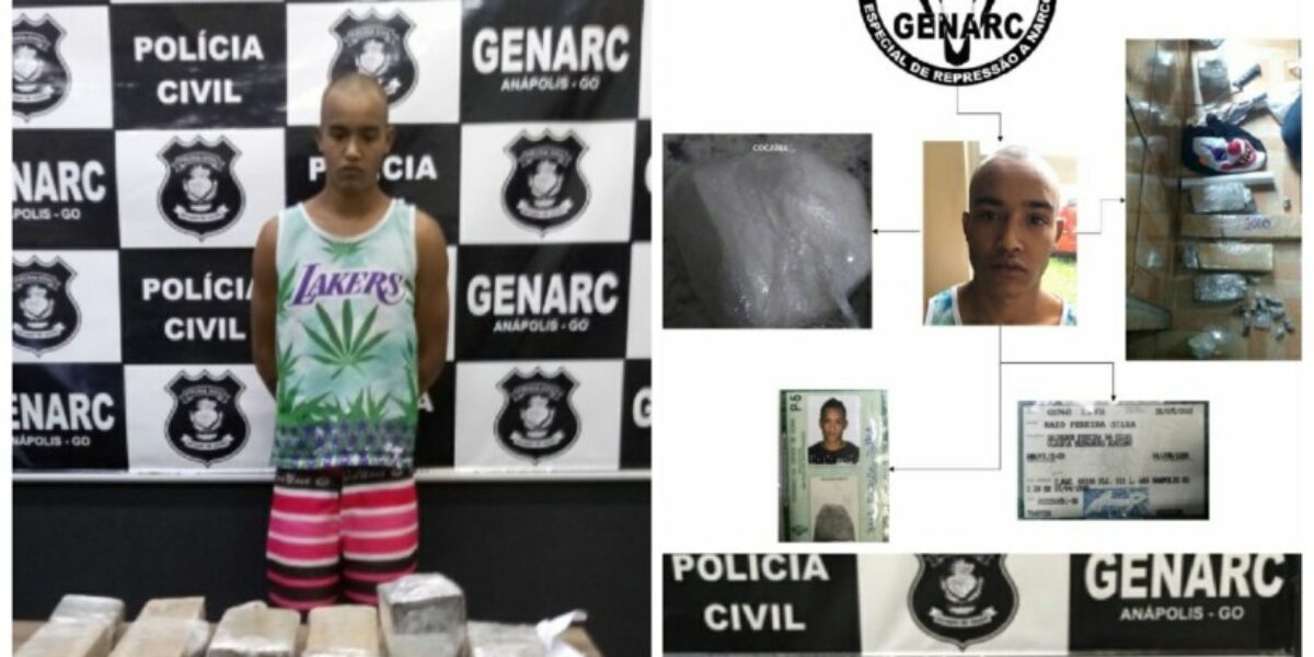 GENARC Anápolis prende suspeito de tráfico de drogas