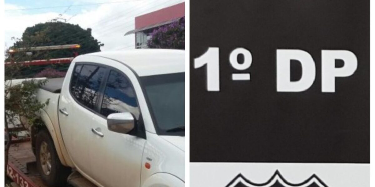 Policiais civis de Formosa recuperam camionete que foi roubada e adulterada