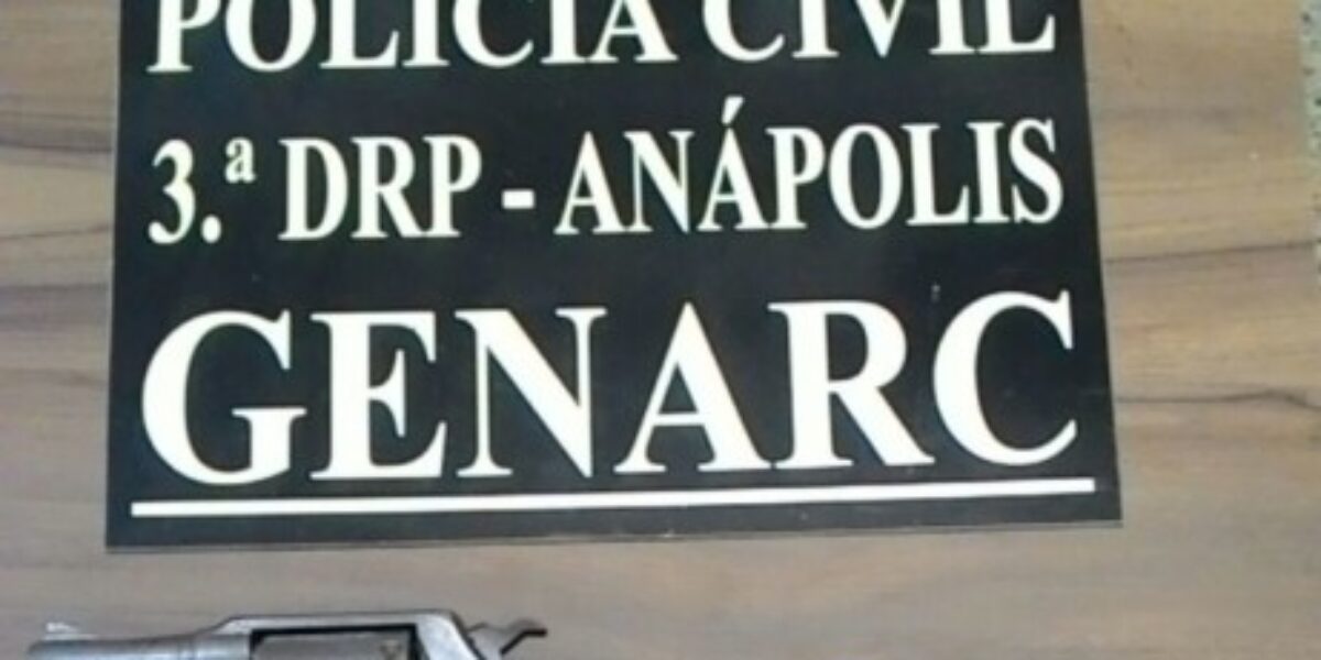 Em Anápolis, homem é preso com revólver e 27 munições calibre 38