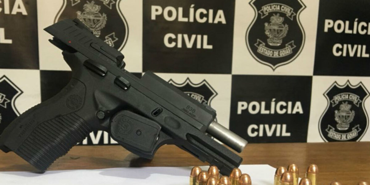 PC apreende arma de investigado por ameaça a mulher em Pires do Rio