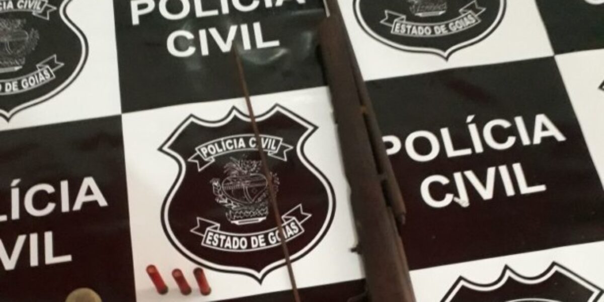 Goianápolis: PC apreende arma após relato de vítima de ameaça
