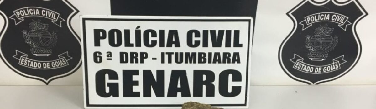 Gernar Itumbiara prende suspeito por tráfico de drogas