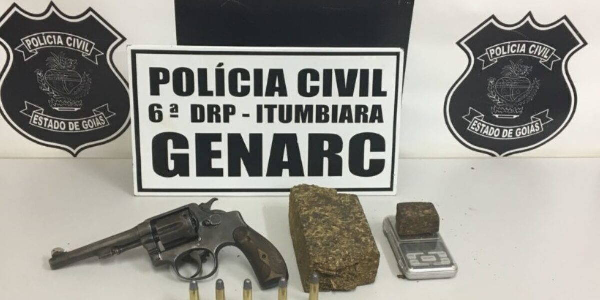 Gernar Itumbiara prende suspeito por tráfico de drogas