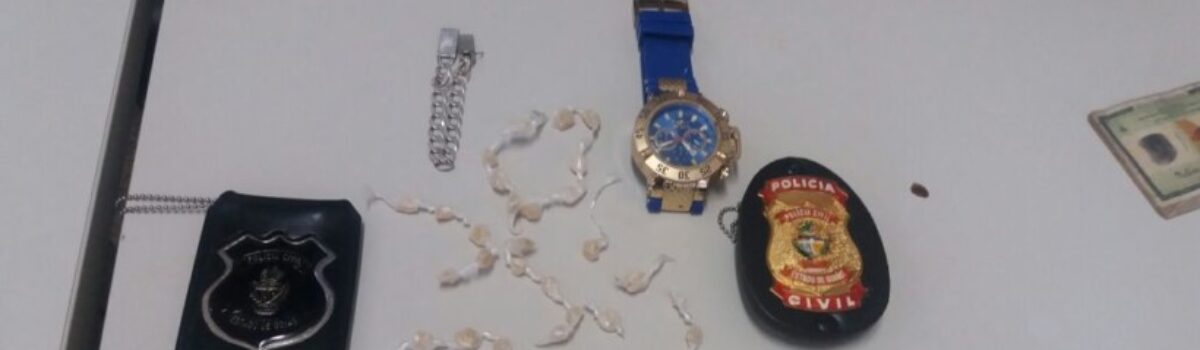 Águas Lindas: Polícia prende em flagrante traficante de drogas