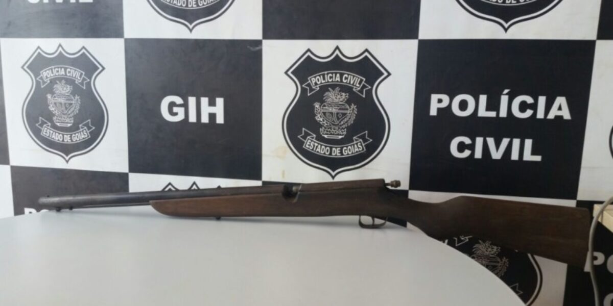 Idoso é autuado por posse ilegal de arma de fogo em Luziânia