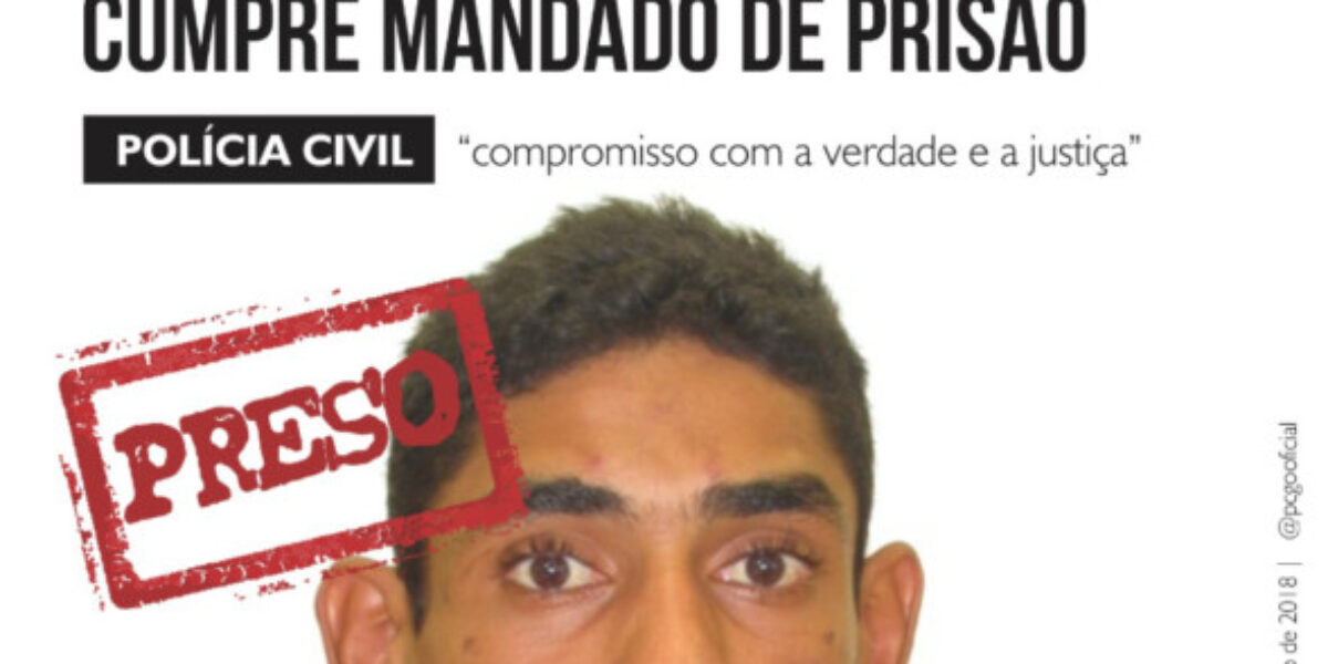 Polícia conclui inquérito de tentativa de estupro e prende suspeito em Goianira