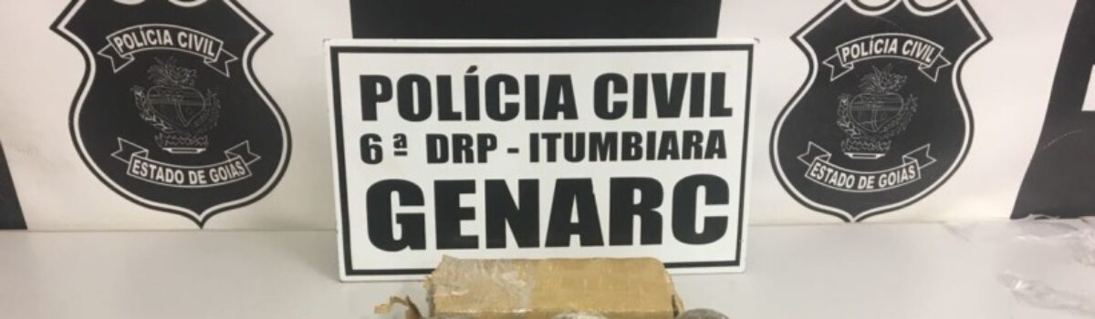 Genarc Itumbiara prende suspeito por tráfico de drogas