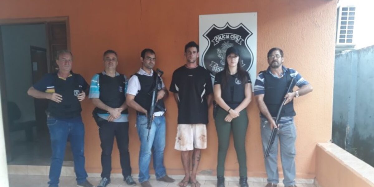Firminópolis: PC prende autor de crime bárbaro que aconteceu no MT