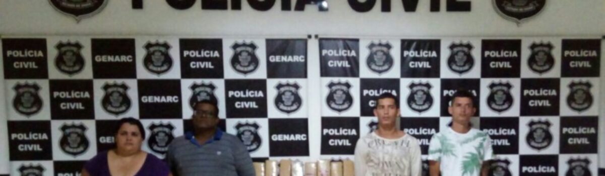 Polícia de Goianésia prende suspeitos por traficarem drogas em várias cidades do interior de Goiás