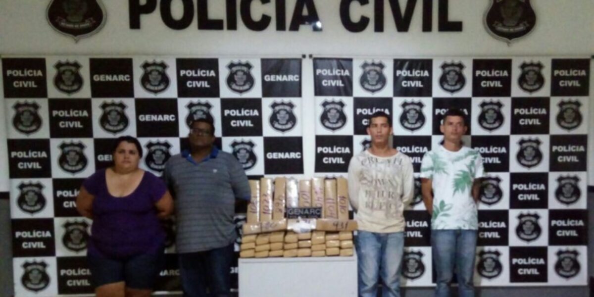Polícia de Goianésia prende suspeitos por traficarem drogas em várias cidades do interior de Goiás