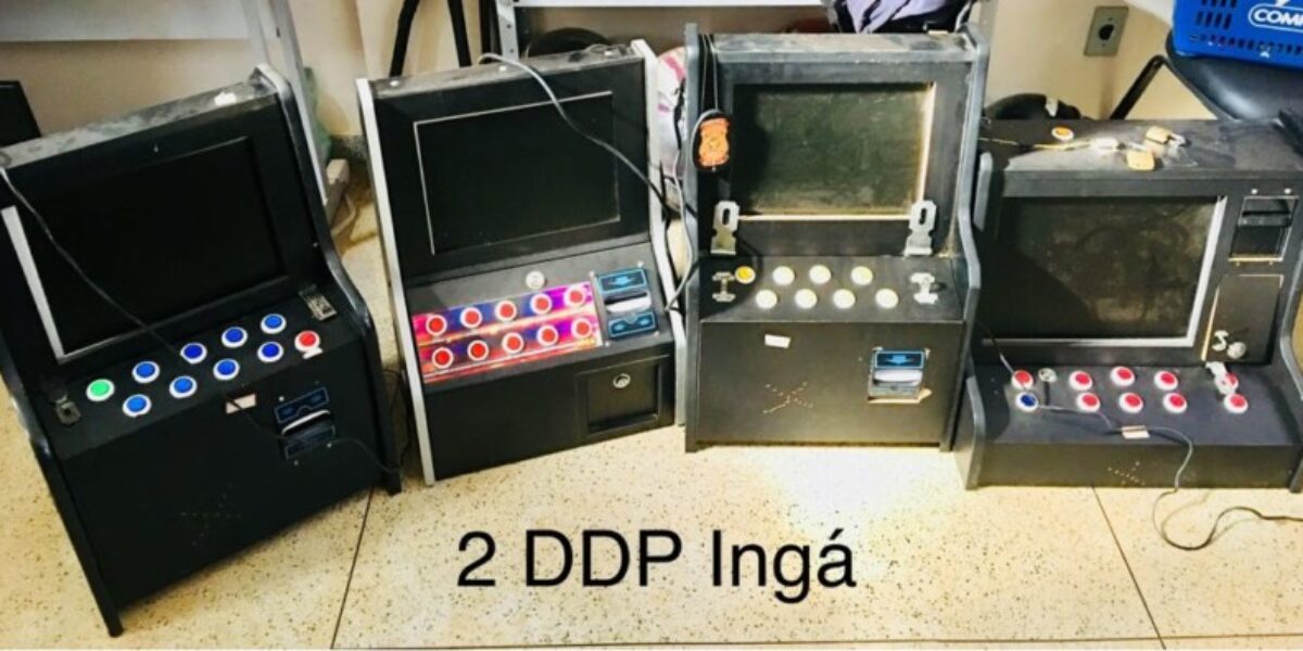 Polícia desarticula jogos de azar e apreende máquinas caça-níqueis