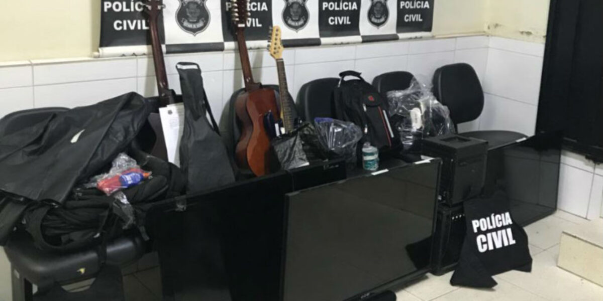 DP de Catalão recupera quase 40 objetos furtados, apreende centenas de munições e prende receptador