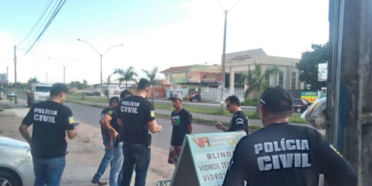 Foragido é preso durante operação integrada com policiais civis de Aparecida