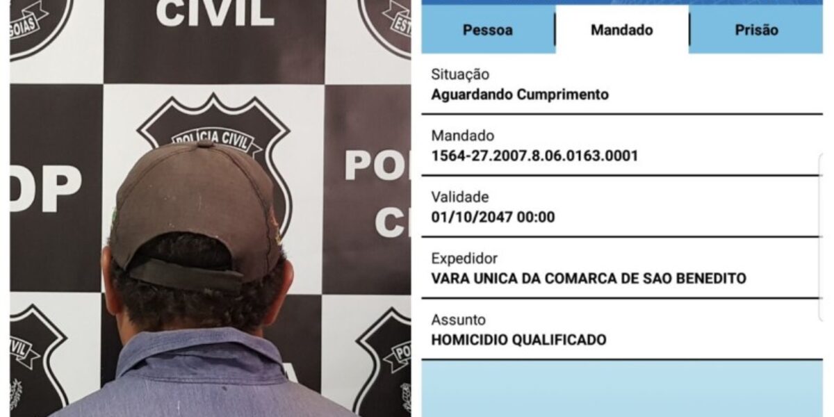 Polícia Civil de Formosa prende foragido do Ceará por duplo homicídio