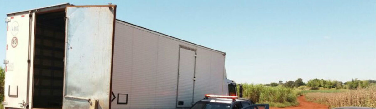 Carga de defensivos agrícolas é recuperada por forças policiais em Piracanjuba