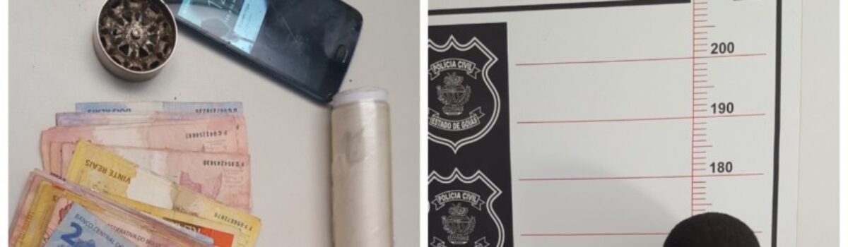 Suspeito por tráfico de drogas é preso em Porangatu