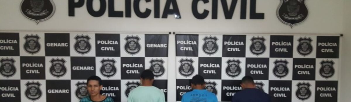 Polícia Civil de Goianésia prende envolvidos em um crime de roubo