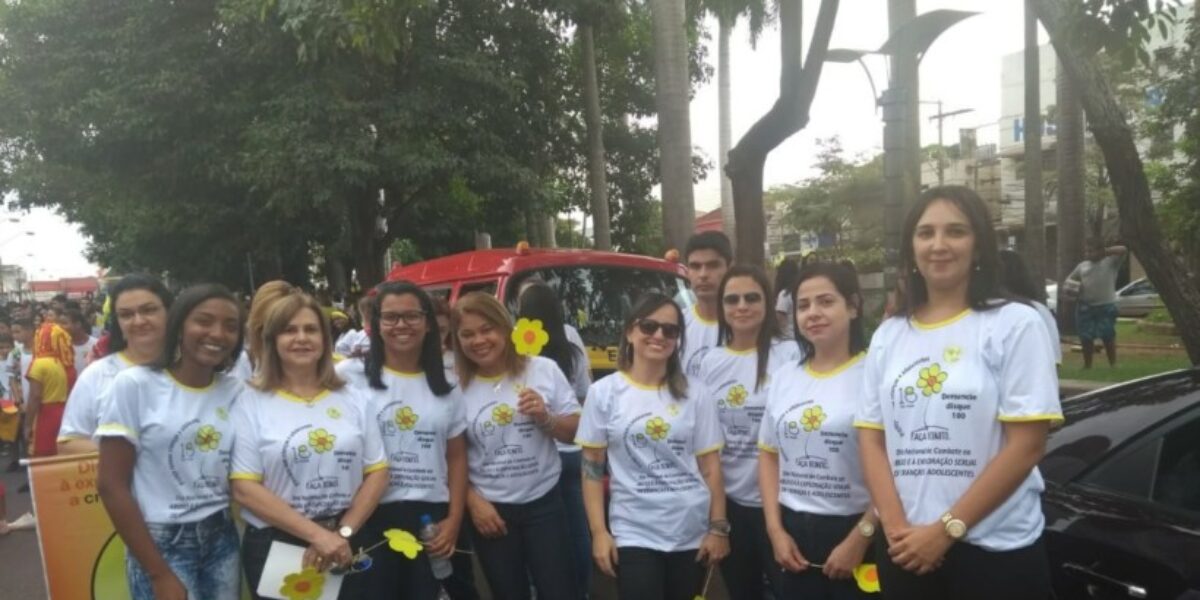 Dia de combate ao abuso de menores: caminhada reúne policiais em Itumbiara