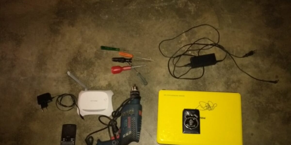 PC recupera objetos furtados em escola de Niquelândia e prende receptador