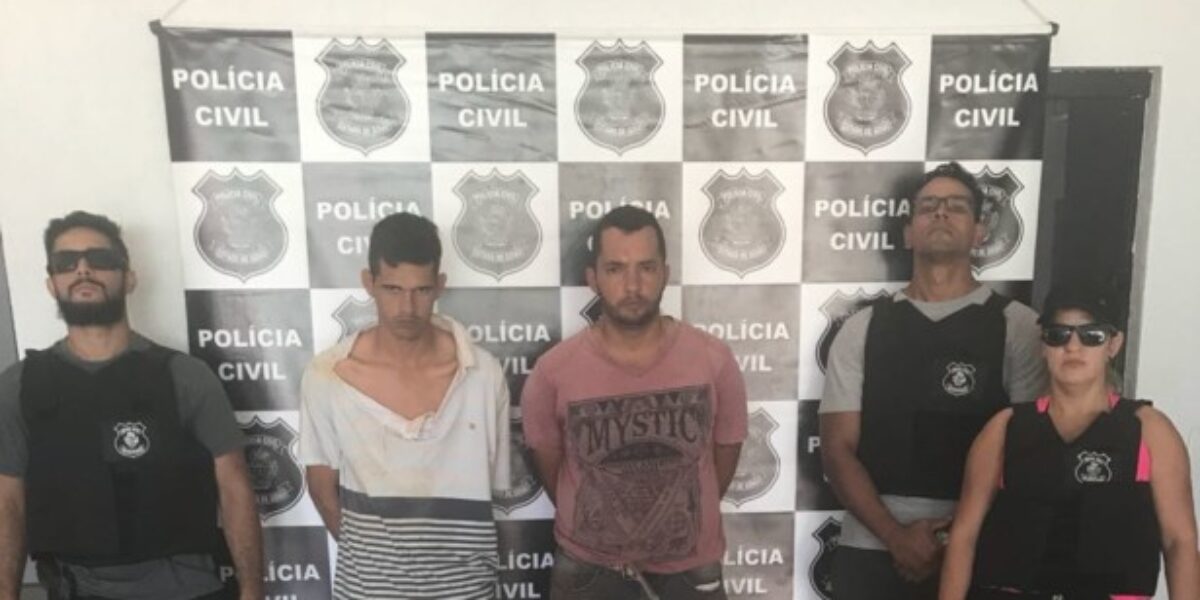 Presos em Aragoiânia assaltantes que roubaram loja em Varjão