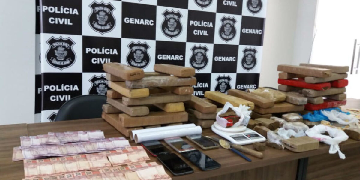 Traficante é flagrado com grande quantidade de drogas em Rio Verde