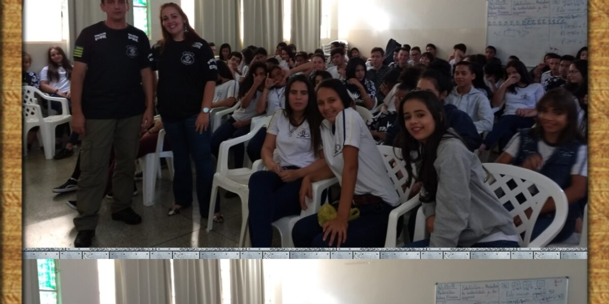 Programa Escola sem Drogas: Policiais ministram palestra em Anápolis