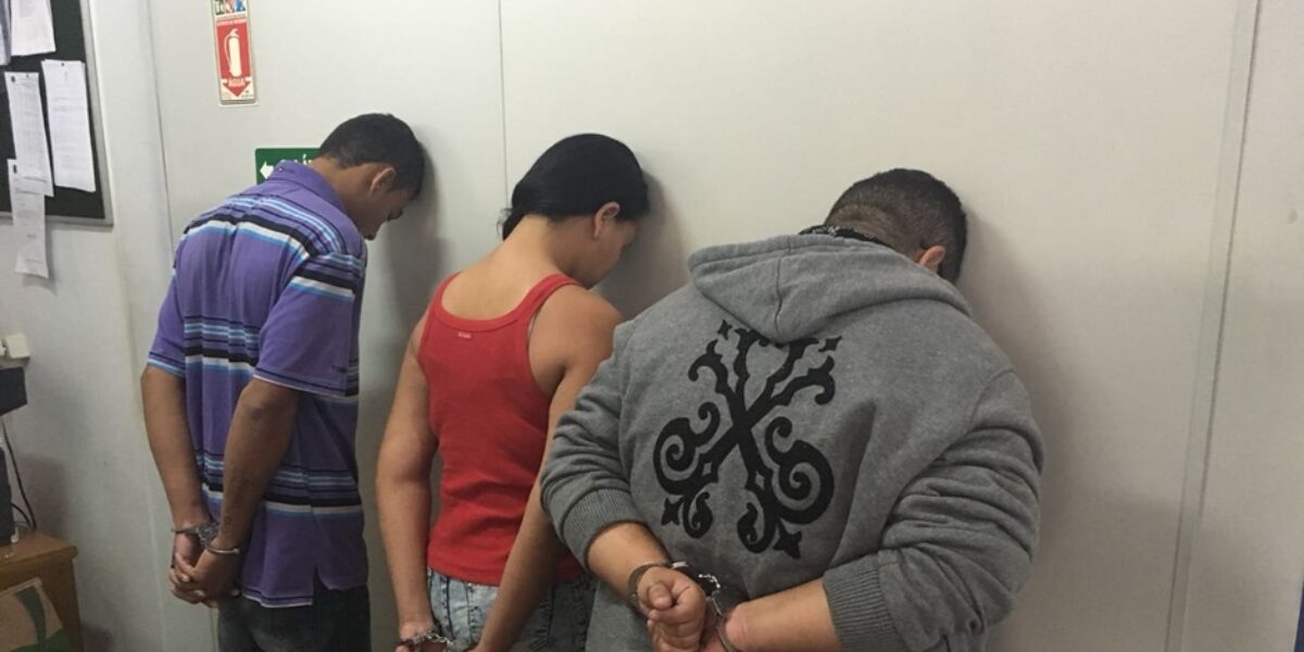 Trio preso com drogas é suspeito de 12 assassinatos em Goiânia