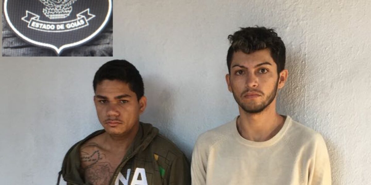 Dupla é presa e veículo é recuperado no Setor Garavelo, em Aparecida