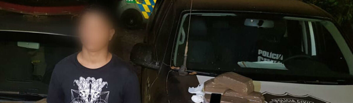 Traficante de drogas é preso em flagrante durante festa em Porangatu