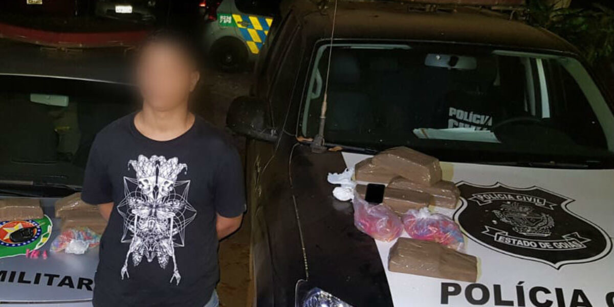 Traficante de drogas é preso em flagrante durante festa em Porangatu