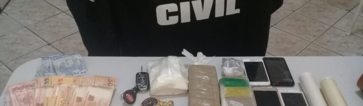 Polícia Civil de Anápolis encontra drogas durante busca por chave de carro roubado