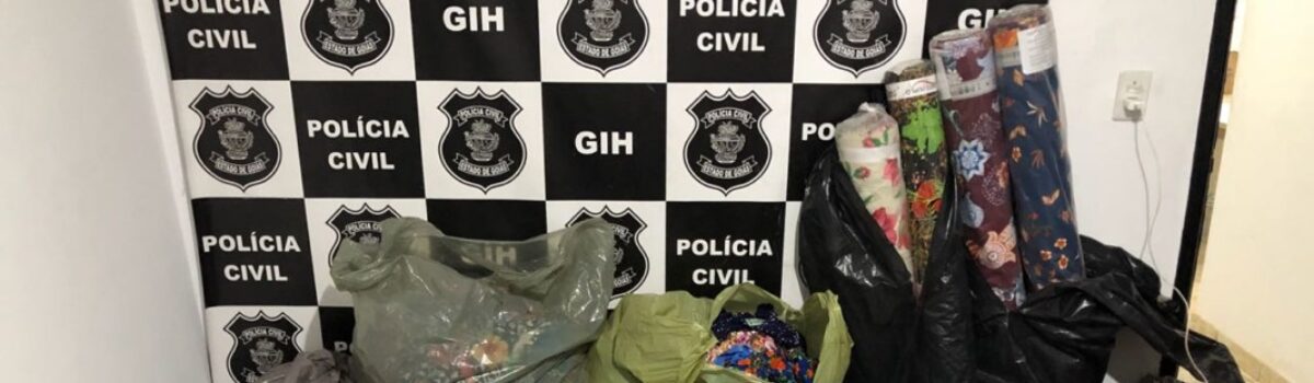 Pai e filho são presos furtando roupas de confecção em Senador Canedo